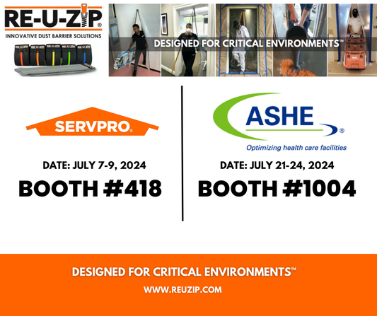 RE-U-ZIP® to Showcase It’s Industry-Leading Dust Barrier Solutions at the SERVPRO 55th Annual National Convention and ASHE 2024