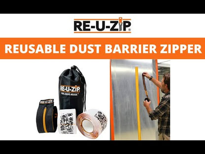 RE-U-ZIP® REUSABLE DUST BARRIER ZIPPER (ONLY) | 180 UNIT CASE PACK